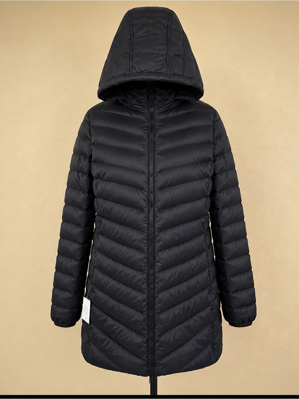 Lands’ End HyperDRY Hooded Down Puffer Coat Black Size 2X New With Tags! - Picture 3 of 10